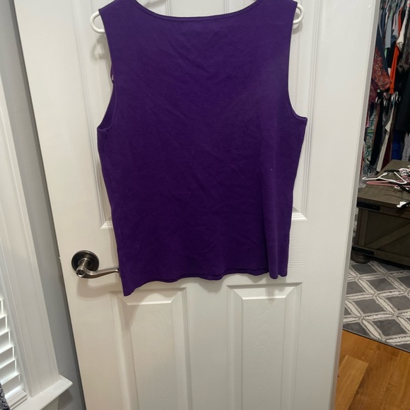 Kasper tank pullover large sleeveless top large - Picture 8 of 8